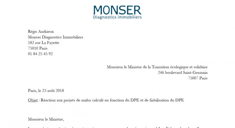 Futur DPE : notre appel au ministère